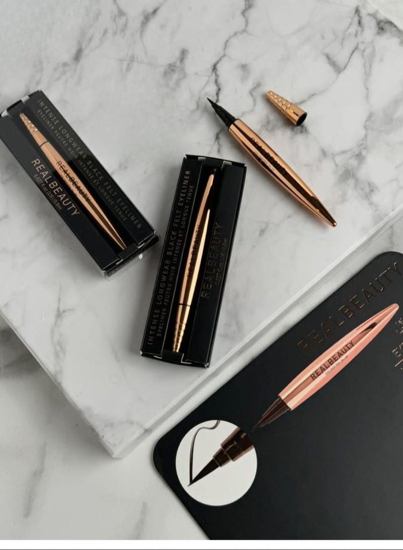 ريل بيوتي كحل العيون الاحترافي المقاوم للماء من ريل بيوتي، يدوم لمدة 24 ساعة - Image 3