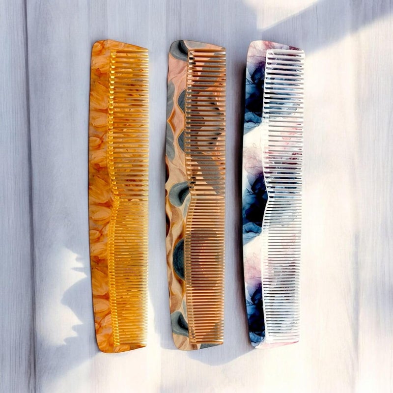 Treewing Hair Comb for Men and Women - Set of 4Pcs Made with Virgin Quality Raw Material with Smooth Teeth for Healthy Hair, Detangling, Hairstyling Graduated Combs Set - Image 5
