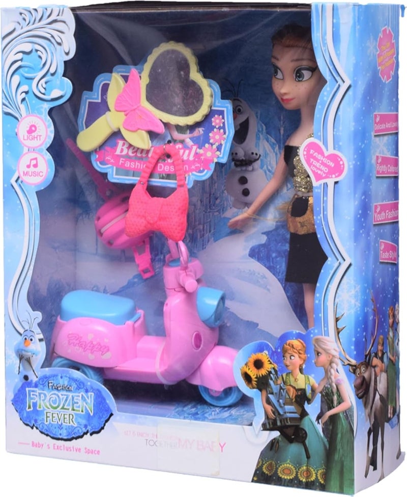 لعبة دمية فستان أسود مع أحذية متنوعة - (GTG TOYS)