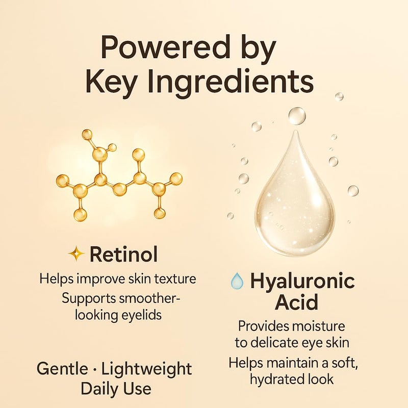 Hyat Eyelid Lift Serum - Upper & Lower Eyelid Micro In-fusion System with Retinol & Hyaluronic Acid for Firmer, Smoother Looking Eyes (Medium) - Image 4