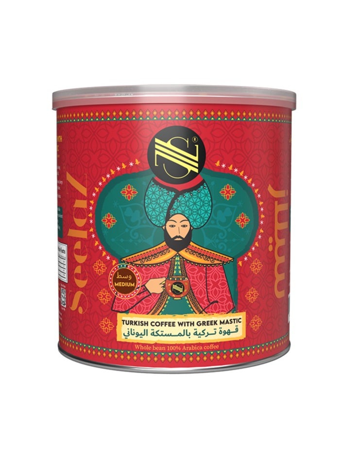 Seelaz Mastic Medium Turkish Coffee - 125 Gram 