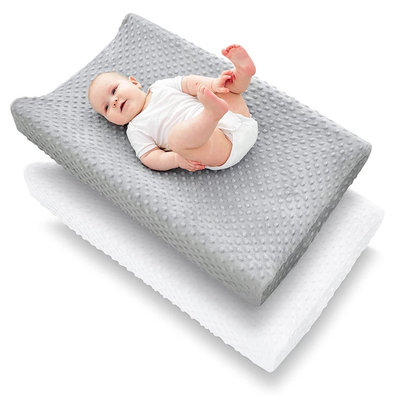 Baby Touch Table Changing Cover Massage Table Soft Bubble Changing Cover Diaper Table Removable Cloth Cover(White, 81*41*13cm) - Image 2
