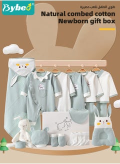 19PCS Newborn Baby Gift Set, Newborn Layette Gift Set for Boys and Girls, Babies Essential Clothes Accessories with Baby Blanket, 100% Premium Cotton,  for Spring Summer Autumn Winter Four Seasons - pzsku/Z0C292C07894D77C0987DZ/45/_/1716168818/ea83b027-d55d-4f32-afde-56d09986a76a