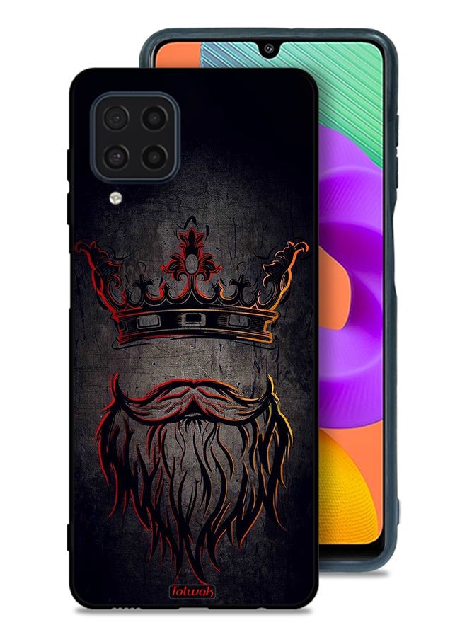 Tolwak Samsung Galaxy M32 4G Protective Case Cover King Artwork - Image 1