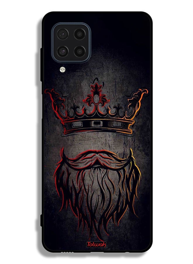 Tolwak Samsung Galaxy M32 4G Protective Case Cover King Artwork - Image 2