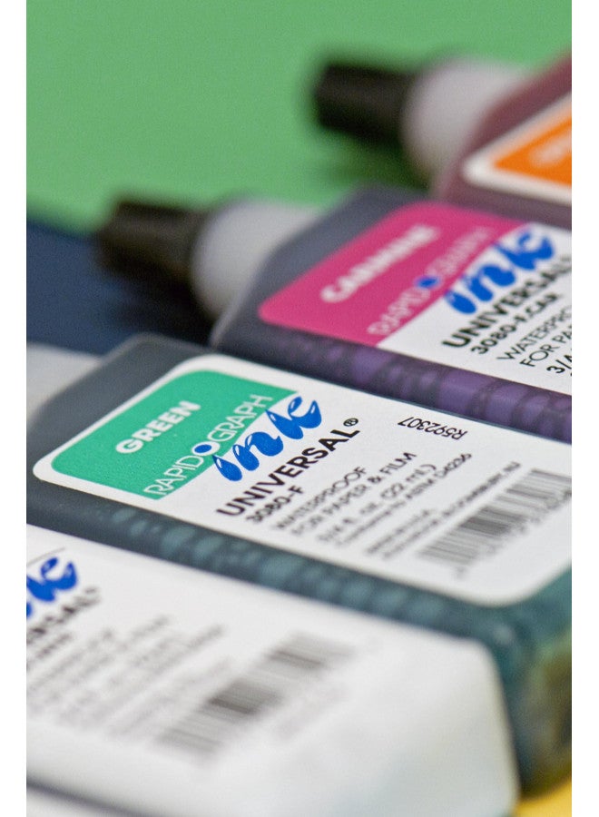 Koh-I-Noor Dye-Based Universal Drawing Ink 0.75 Oz. Bottle, Black - Image 2