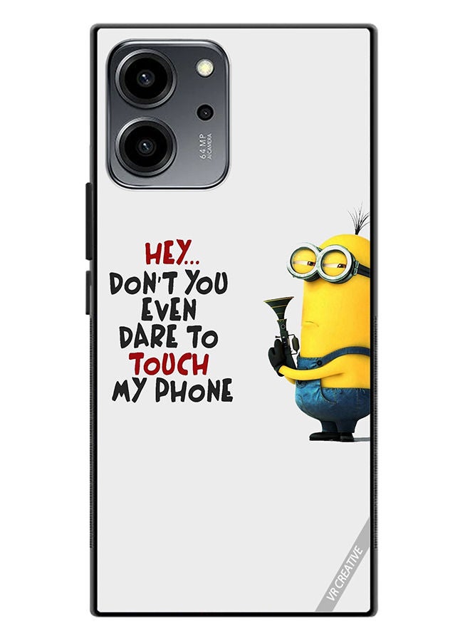 VR CREATIVE Protective Case Cover For Honor 80 SE Dont You Even Dare To Touch My Phone Design Multicolour - Image 1