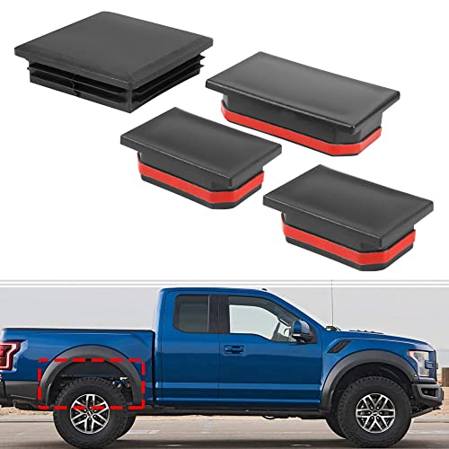 BASIKER Frame Tube Hole Plug for 2017-2019 Ford F150 Raptor Anti Dirt Mud and Debris Caps Rear Left Right Wheel Well Hole Plugs for Wheel Well fender Liners - Image 1
