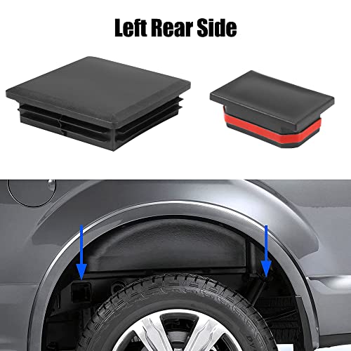 BASIKER Frame Tube Hole Plug for 2017-2019 Ford F150 Raptor Anti Dirt Mud and Debris Caps Rear Left Right Wheel Well Hole Plugs for Wheel Well fender Liners - Image 5
