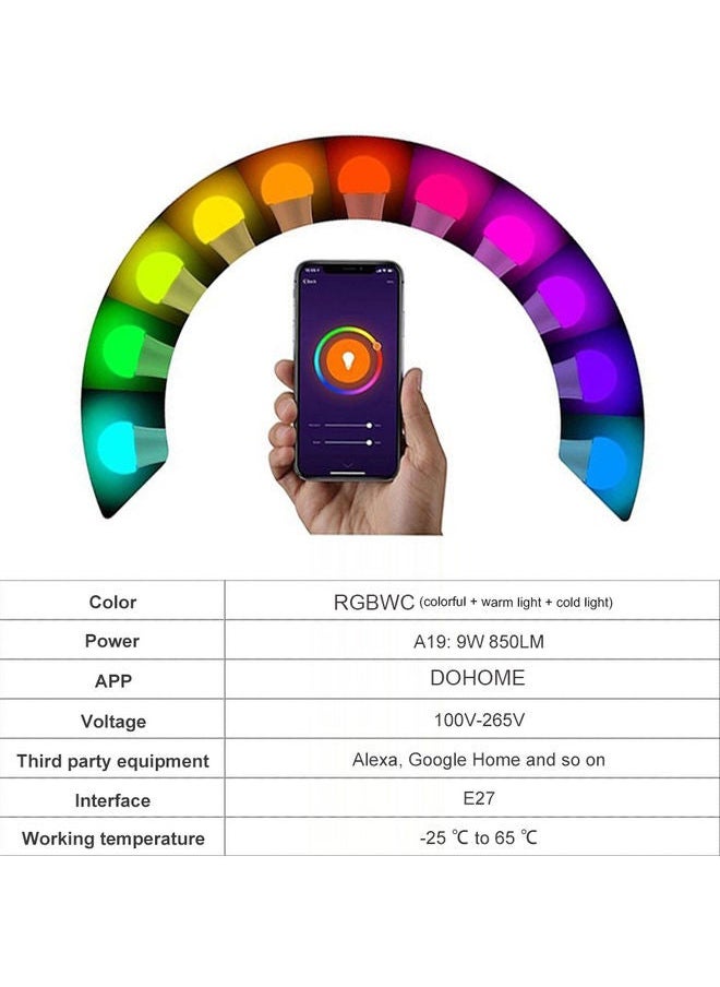 HOMESTAR - Smart WiFi APP Control LED Bulb Multicolour - Image 1