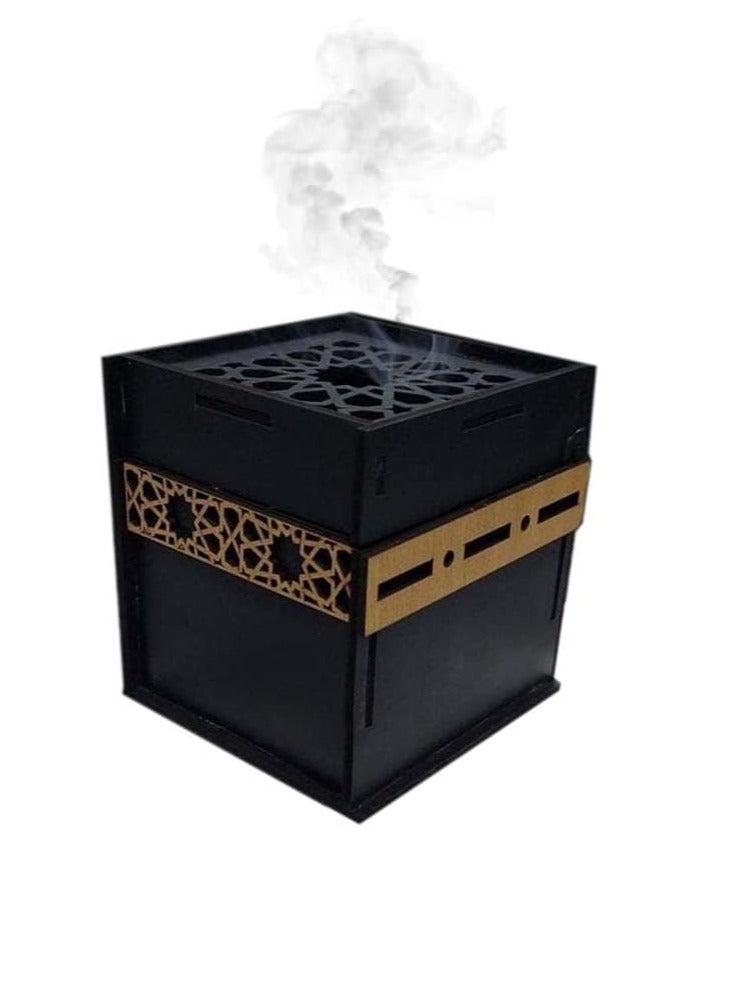 مبخرة رمضان خشبية على شكل الكعبة  - Image 1