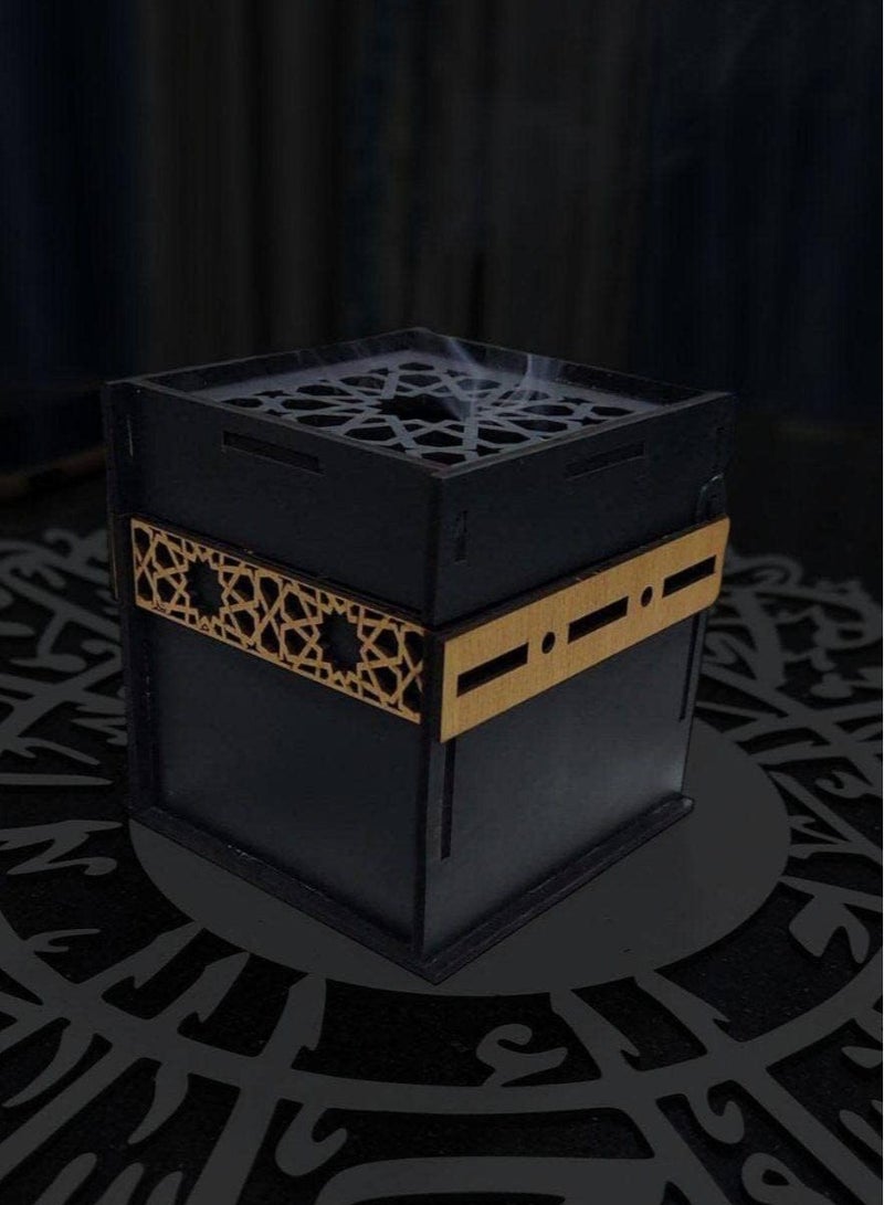 مبخرة رمضان خشبية على شكل الكعبة  - Image 3