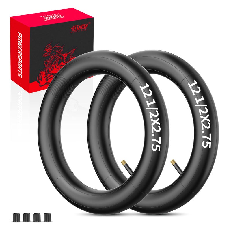 RUTU 125x275 12 12 x 275 Dirt Bike Tube Replacement for Razor MX350 MX400 Rocket XTreme X560 Electric Dirtbike Scooter Kids Bicycle Stroller eZip E500 E750 E900 Fits 85 Rim 2 Pack