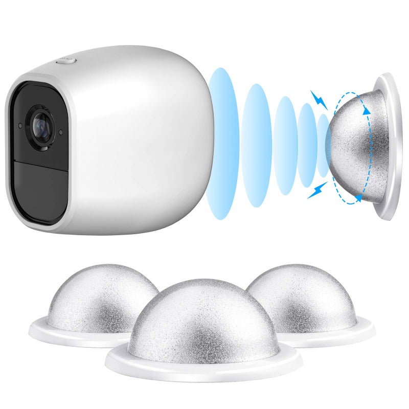Skylety 3 Pack Security Wall Mount, Metal Magnetic Mount Compatible with Magnetic Arlo, Arlo Pro, Arlo Pro 2, White, Arlo Accessories - Image 1
