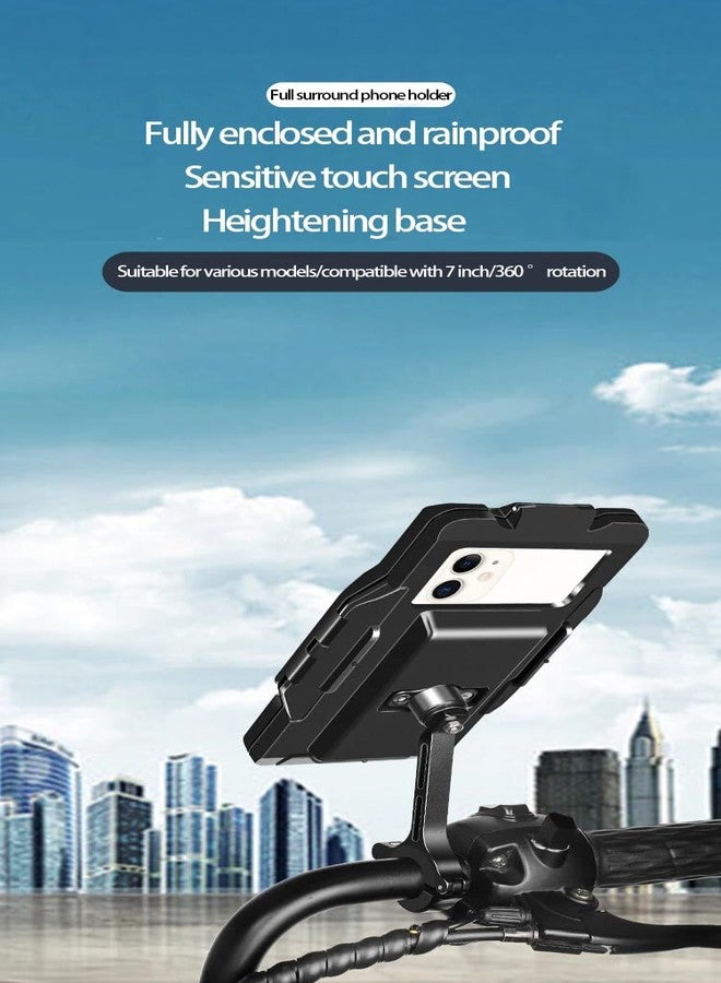 GUB Plus 16 Waterproof Phone Holder Full Sealed Touch Screen Bike Mount Phone Case Cover for Cellphone GPS etc Black - Image 3