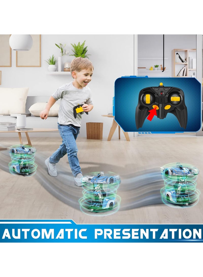 general Transformer police car remote control toy, 1:18 scale, with flash light, 360° rotation - for 4-12 years old children - Image 5