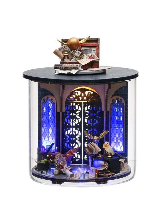 Flever Flever Dollhouse Miniature DIY House Kit Creative Room Dream Bottle Series with Furniture for Romantic Valentine's Gift (Magic Gate)  - Image 1