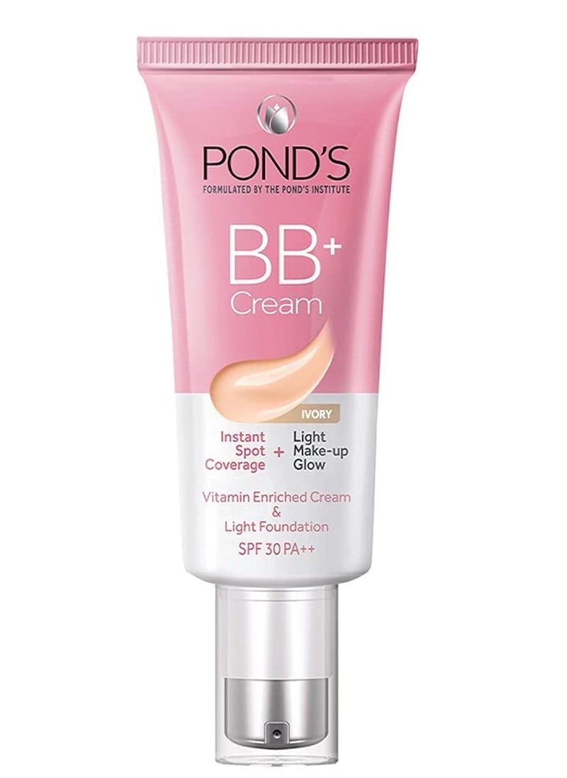 Pond's - BB+ Cream, Instant Spot Coverage + Light Make-up Glow, Ivory 30g - Image 1