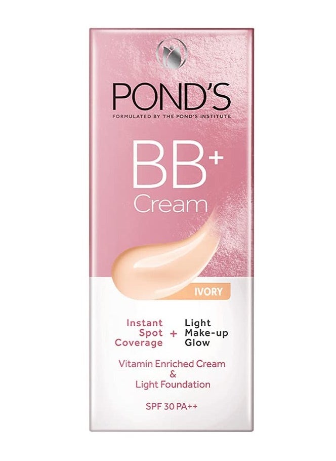 Pond's - BB+ Cream, Instant Spot Coverage + Light Make-up Glow, Ivory 30g - Image 1