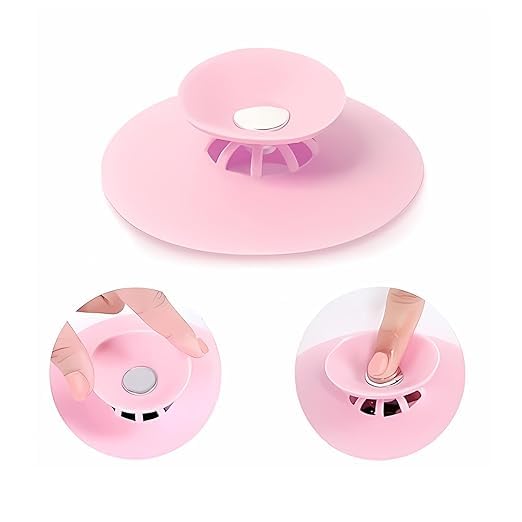 ZINZA (Pack of 2) Silicone Stopper and Filter Drain Stopper/Strainer/Hair Catcher for Bathroom/Wash Basin/Kitchen Sink/Bathtub Sealer Cover (Standard Size 4 Inch) - Image 1