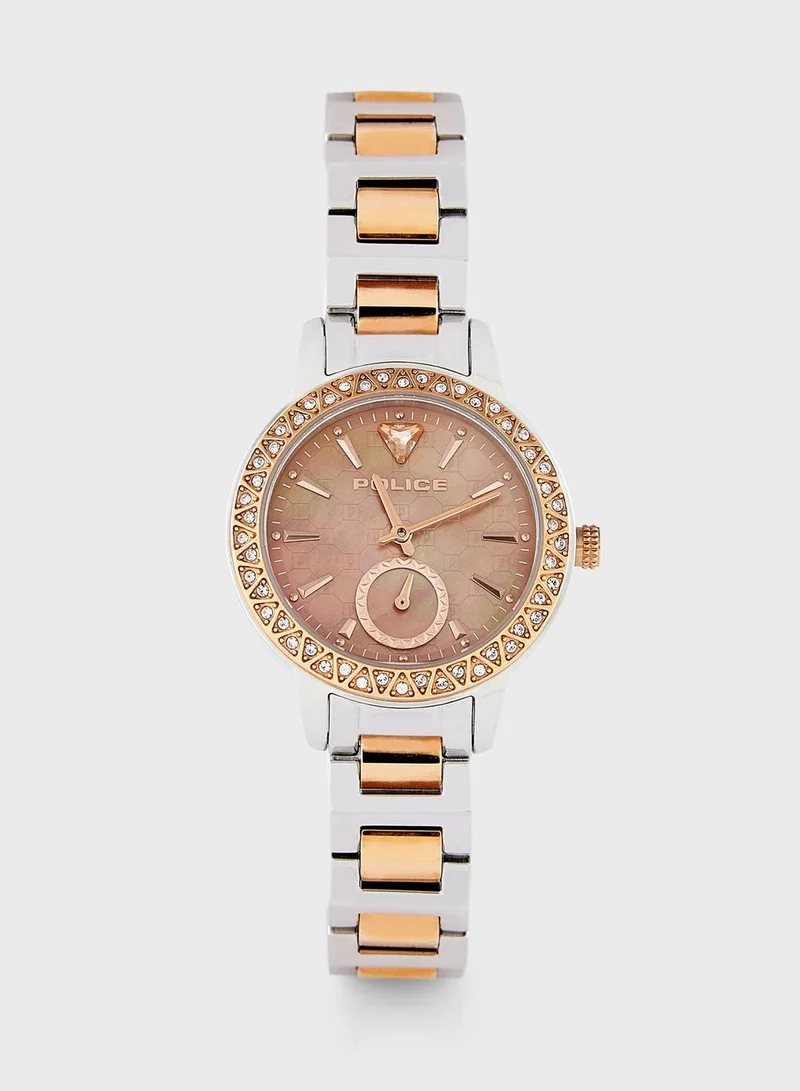 POLICE Donan Steel Strap Analog Watch