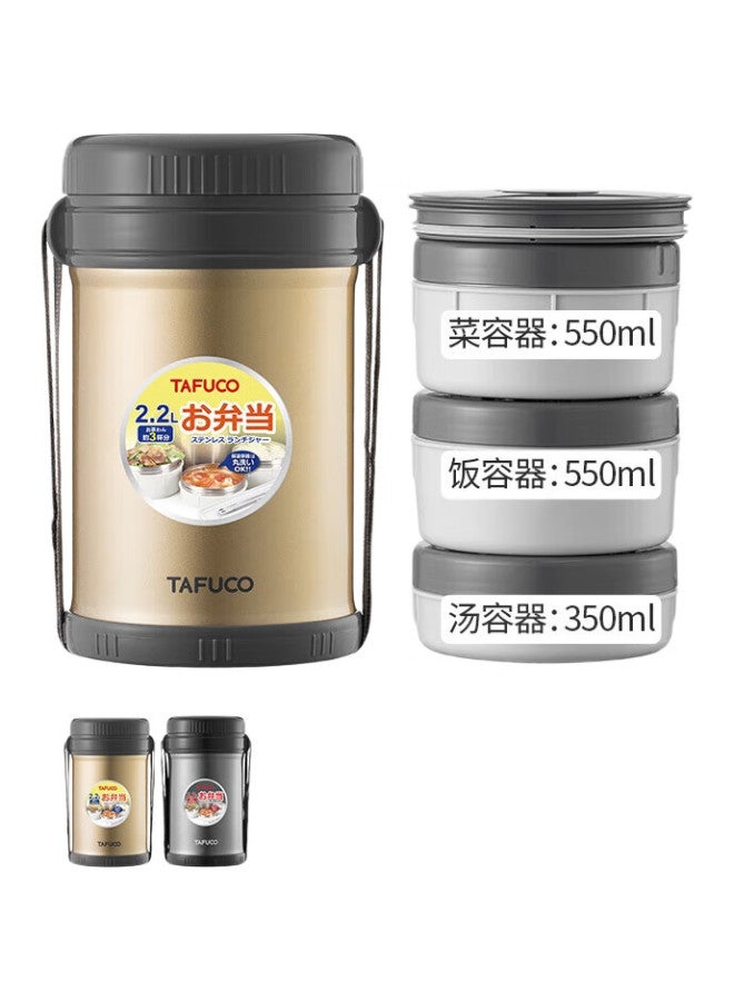 Tafuco Insulated Lunch Box, Extra Long Thermal Container, Multi-Layer Portable, 24-Hour Work Lunch Box For Students, Bento Box Bag, Winter Heat-Resistant - Image 3