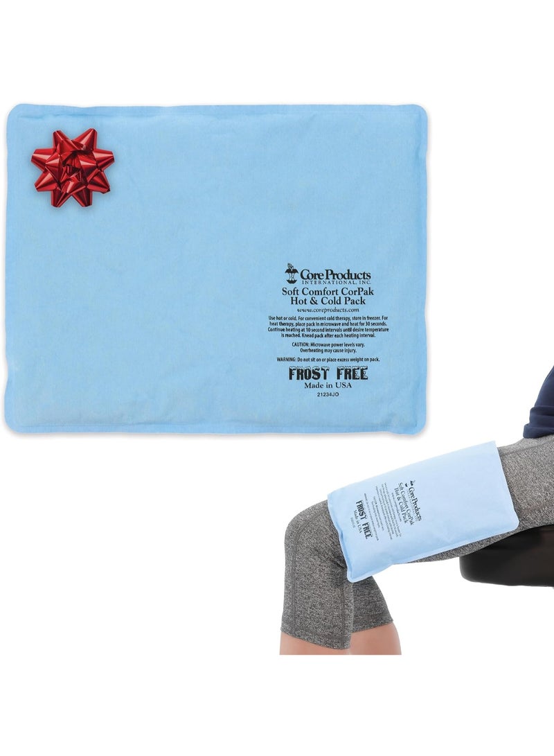 Core Products Soft Comfort CorPak â€“ Reusable Hot & Cold Therapy Pack, Ice Pack for Injuries, No-Frost Compress, Great Holiday Gift for Muscle, Back & Joint Pain Relief â€“ 10" x 13", Made in USA - Image 1
