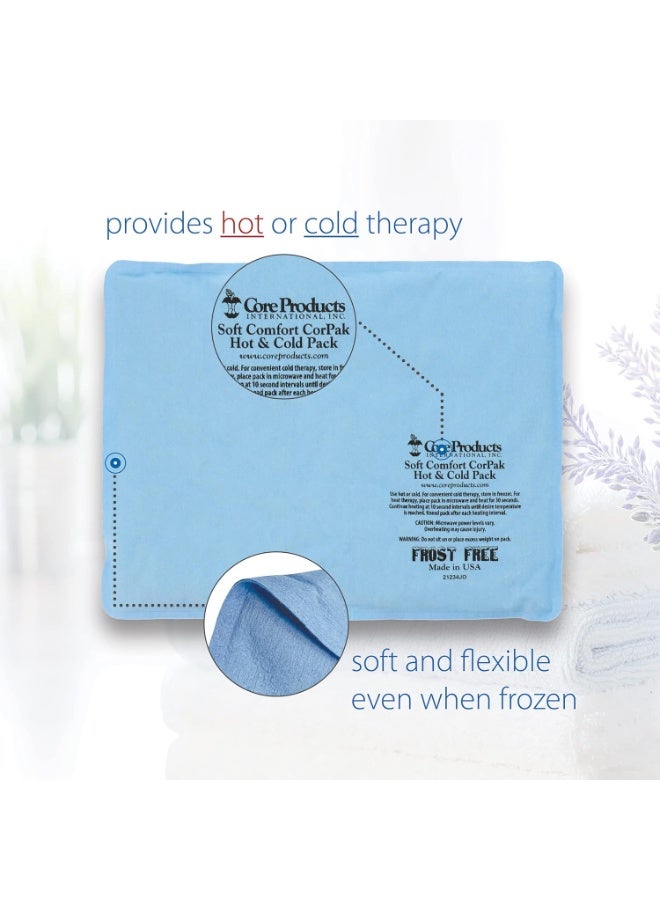 Core Products Soft Comfort CorPak â€“ Reusable Hot & Cold Therapy Pack, Ice Pack for Injuries, No-Frost Compress, Great Holiday Gift for Muscle, Back & Joint Pain Relief â€“ 10" x 13", Made in USA - Image 2