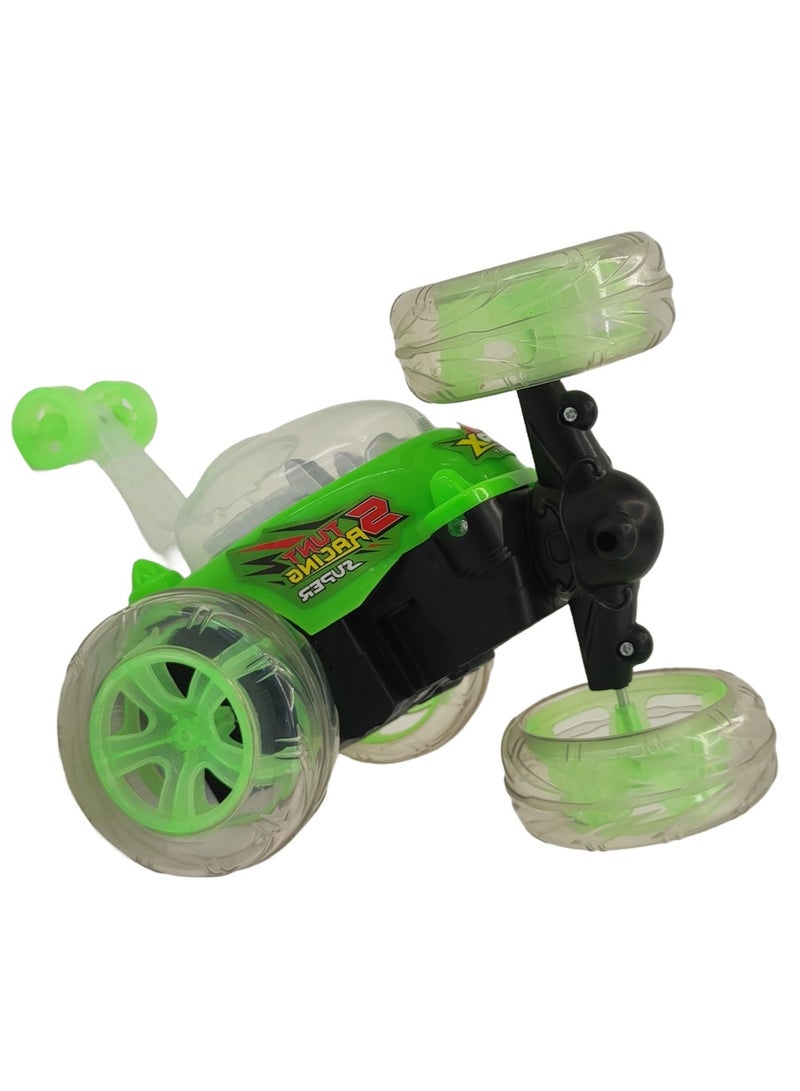 TOON TOYZ 360° Stunt Car for Kids with Rechargeable Battery, RC Remote Control Car with Lights, Music & Flip Tricks – Multicolor, Age 6+ - Image 4