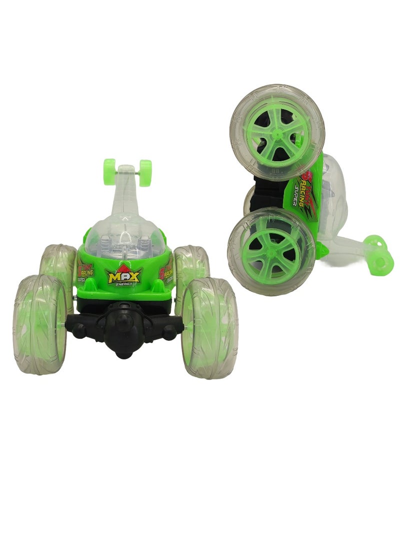 TOON TOYZ 360° Stunt Car for Kids with Rechargeable Battery, RC Remote Control Car with Lights, Music & Flip Tricks – Multicolor, Age 6+ - Image 3