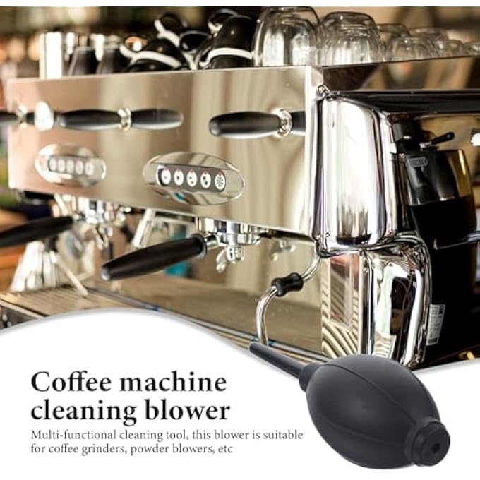 ريحني منفاخ هواء متعدد الأغراض لتنظيف مطاحن القهوة وإزالة الغبار، تصميم محمول وصديق للبيئة أسود بمقاس 57 × 19 × 19 بوصة - Image 4