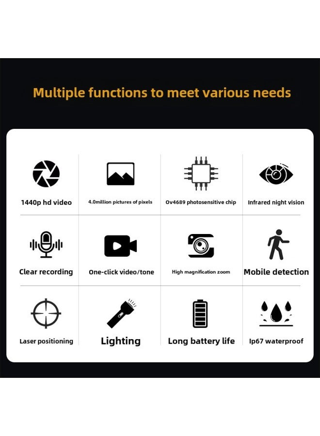 Generic Special Law Enforcement Recorder Outdoor Night Vision HD Video Recording Camera Clip-on Hunting Recorder-Body Color:Individual 64g Memory Card  - Image 3