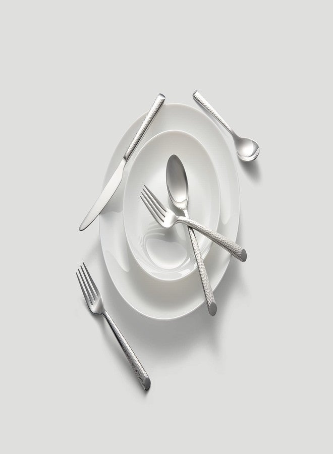 Cambridge 329320CAMBMS12 Elsa Mirror Hammered 20-Piece Flatware Set - Image 3
