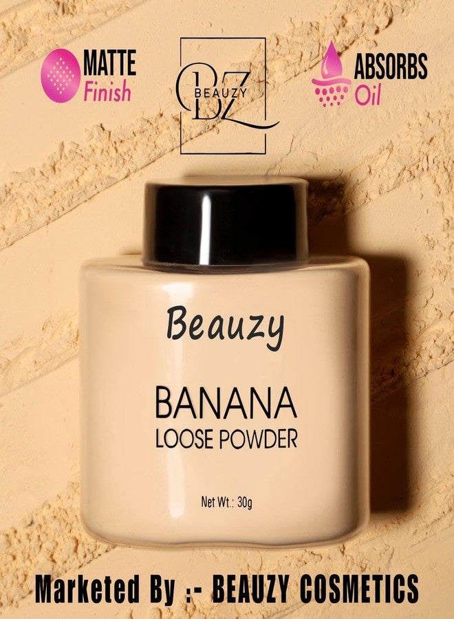Beauzy Banana Loose Powder |Make Up Setting Powder |Provides Long-lasting Coverage |Reduces Shine|Loose Powder (Banana Powder) 30 grams - Image 3