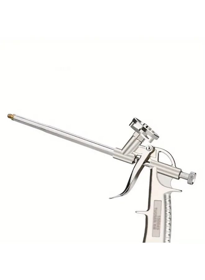 Silvery No Wash Foam Caulking Gun Drip Proof Sealant Glue Gun Ergonomic Handle - Image 1