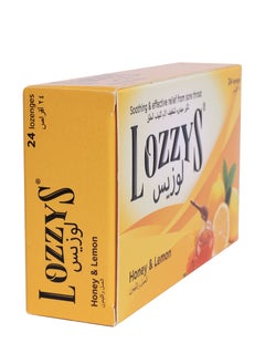 LOZZYS Lozzys Honey & Lemon, Dual Anti-Bacterial Action, Fast Effective Relief from the Symptoms of Sore Throats, 24 Lozenges  - Image 2