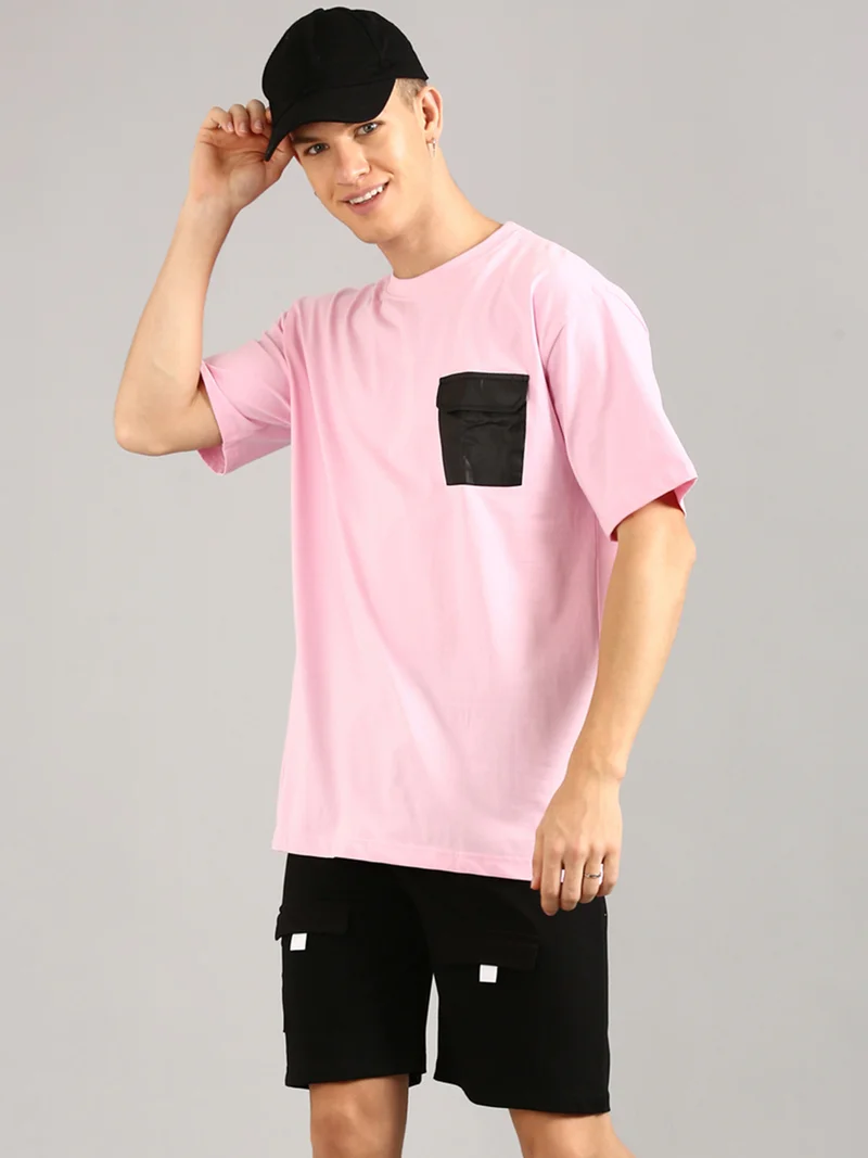 جوفن طقم رجالي وردي وأسود متناسق