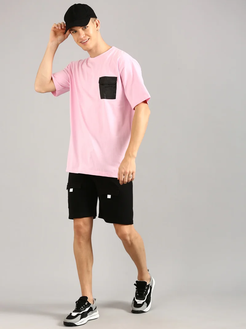 Joven  Pink and Black Co-Ords Set for Men for Men | Best Price UAE