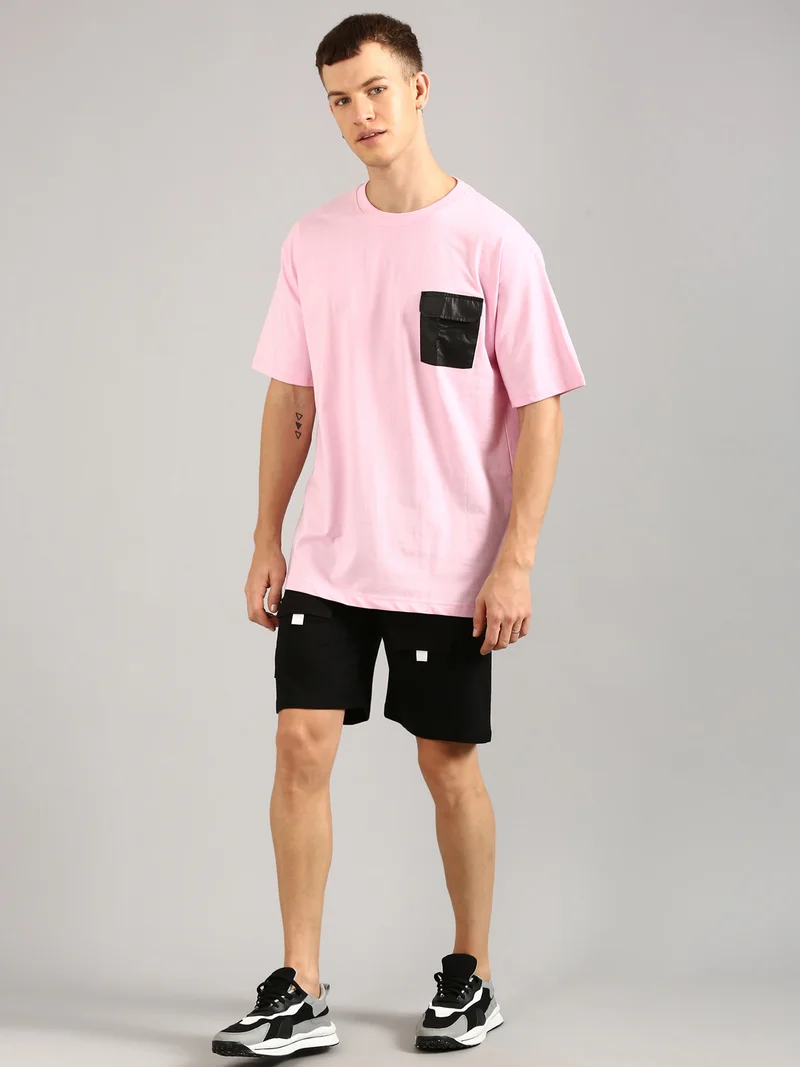 Joven  Pink and Black Co-Ords Set for Men for Men | Best Price UAE