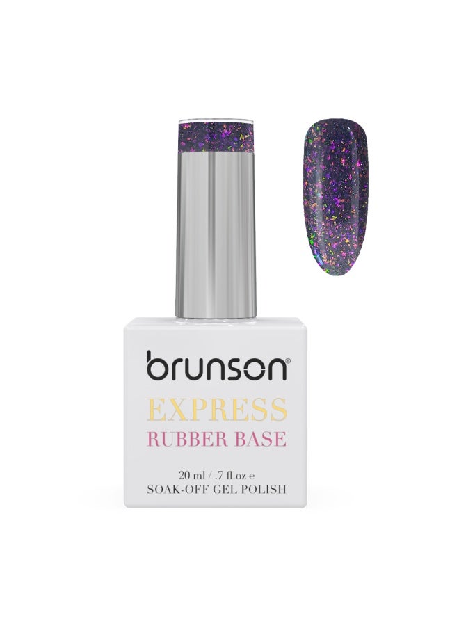 طلاء أظافر جل قاعدة مطاطية 20 مل - طلاء قاعدة مطاطية فرنسي طويل الأمد، متين ومقاوم للتقشير، مقوي أظافر جل قاعدة لمانيكير وبيديكير