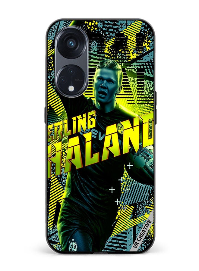 VR CREATIVE Protective Case Cover For Oppo Reno8 T 5G Haaland Design Multicolour - Image 1