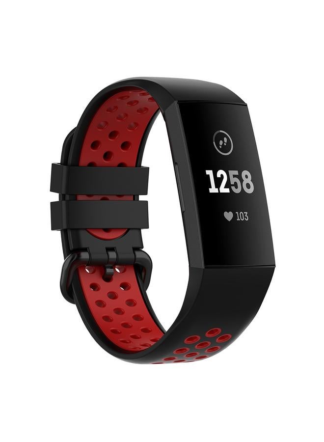 erorex Replacement Band For Fitbit Charge 4 / Charge 3 / Charge 3 SE Watch Button Two Colors Silicone Replacement Strap Watchband - Image 1