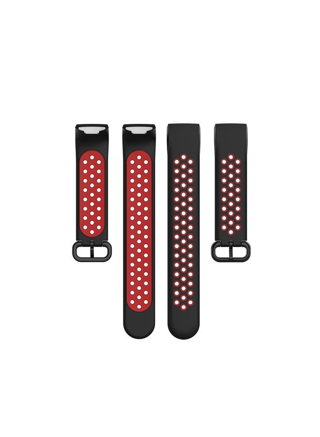 erorex Replacement Band For Fitbit Charge 4 / Charge 3 / Charge 3 SE Watch Button Two Colors Silicone Replacement Strap Watchband - Image 4