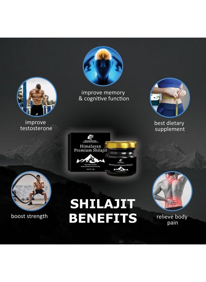 beauty Secrets Beauty Secrets Pure Himalayan Shilajit Original (Shilajeet Resin) for Men & Women | Boosts Strength, Performance, Immunity, Focus & Metabolism | Purified and Filtered Silajit 20 Gms - Image 3