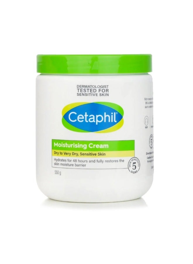 سيتافيل كريم سيتافيل المرطب، 550 جرام، ترطيب للبشرة الجافة إلى الجافة جدًا والحساسة - Image 1