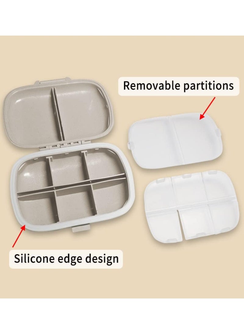 Generic Pill Organizer for Travel , Moisture Proof Small Medicine Box, Portable Daily Pill Case Holder Container for Vitamins, Medicine  - Image 2