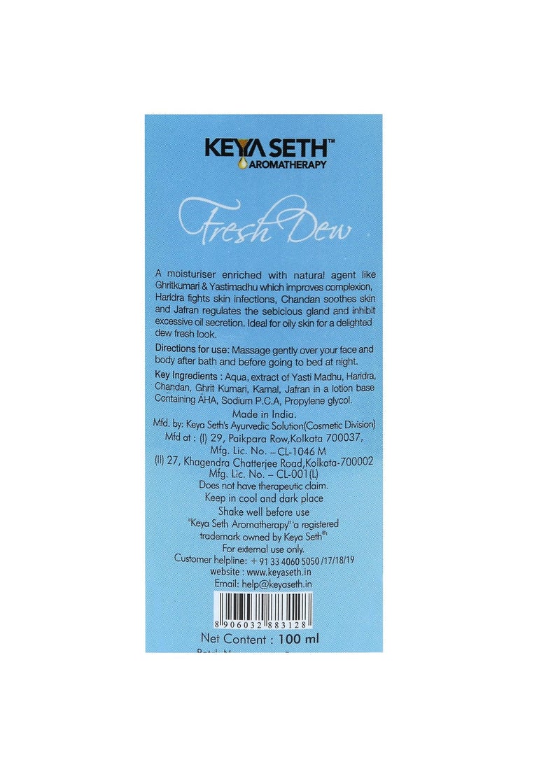 KEYA SETH AROMATHERAPY, DEVICE OF DROP Keya Seth Aromatherapy Fresh Dew Daily Face Moisturizer Oil Free Quick Absorbing NonSticky Flawless skin Lotion for Oily Skin  - Image 5