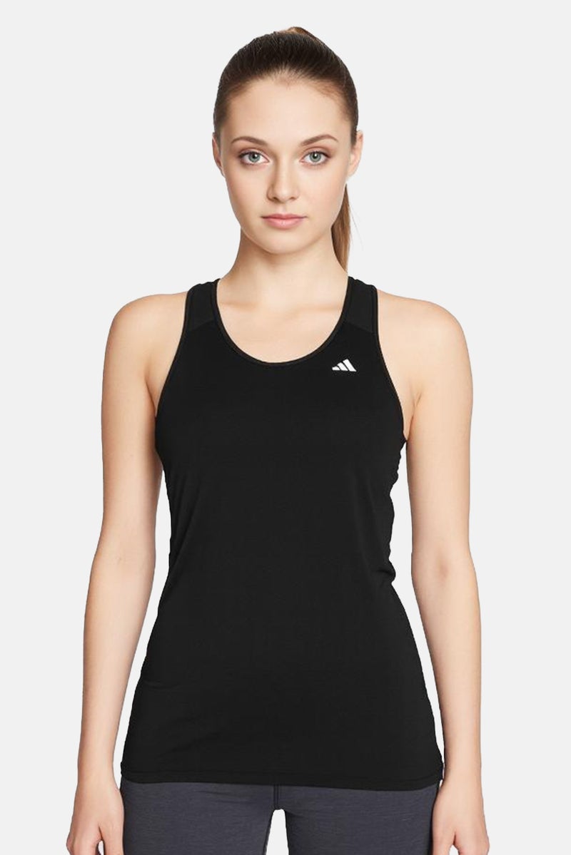 Adidas Women Plus Size Sleeveless Running Top, Black  - Image 1