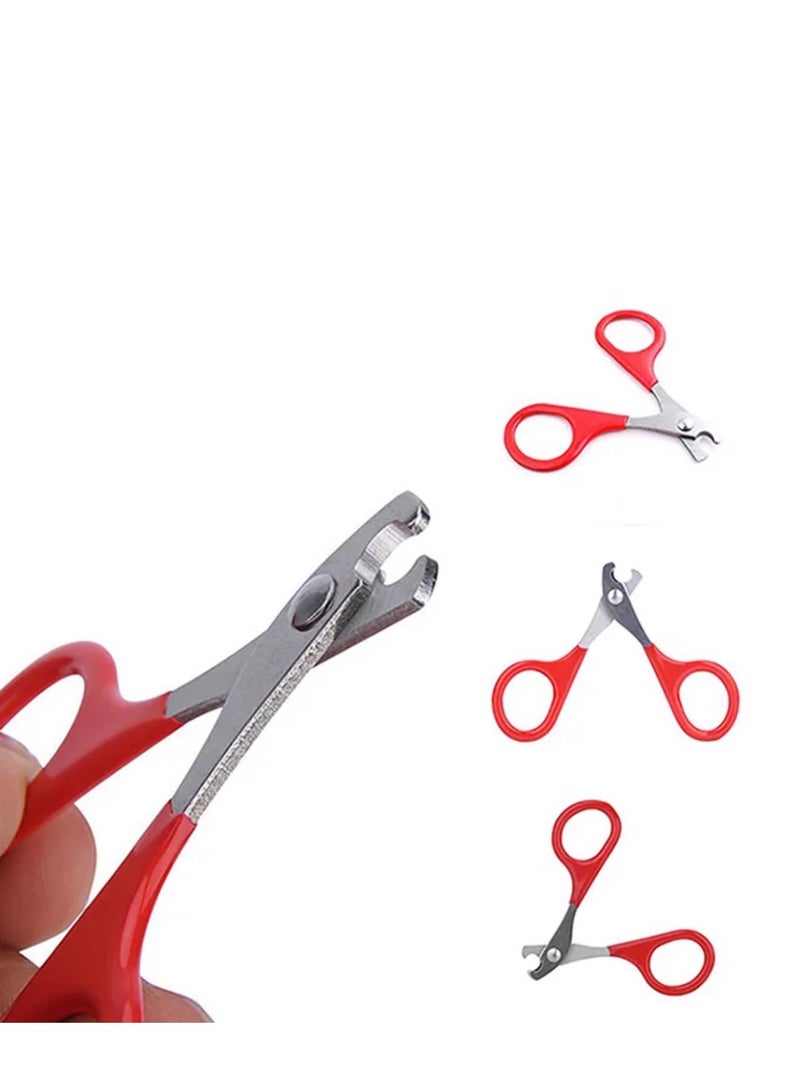 ال دبليو مقص أظافر حاد لمخالب الحيوانات الأليفة أحمر - Image 3