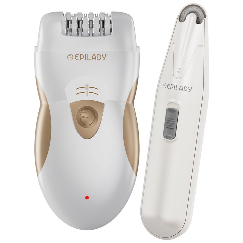 Epilady Epilator Bundle â€“ Legend 5 Full Body Epilator + Esthetic Facial Hair Remover, Rechargeable Hair Removal for Women, Smooth Legs, Arms, Underarms, Bikini & Face, Long-Lasting Root Hair Removal - Image 1